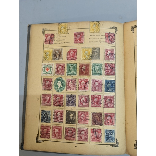 386 - A collection of World stamps in seven albums to include GB Victorian penny reds, various loose stamp... 