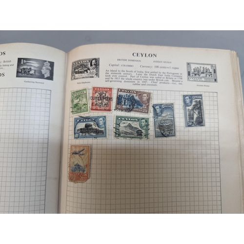 386 - A collection of World stamps in seven albums to include GB Victorian penny reds, various loose stamp... 