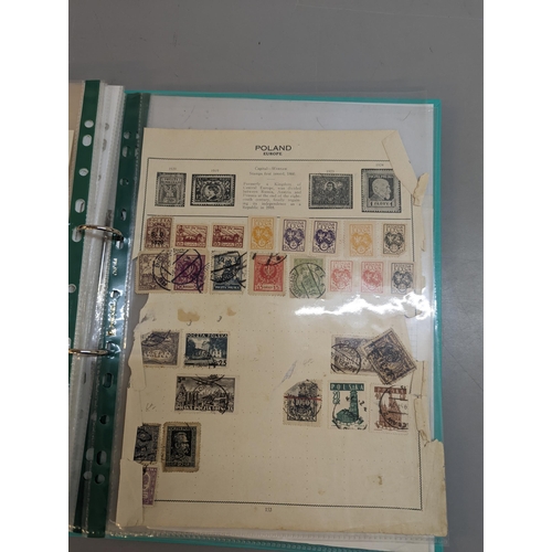 386 - A collection of World stamps in seven albums to include GB Victorian penny reds, various loose stamp... 