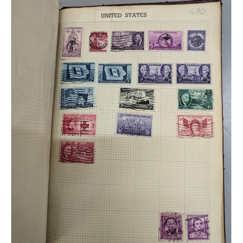 386 - A collection of World stamps in seven albums to include GB Victorian penny reds, various loose stamp... 