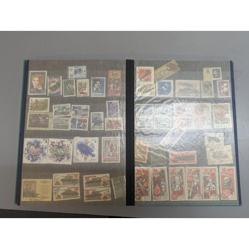 386 - A collection of World stamps in seven albums to include GB Victorian penny reds, various loose stamp... 