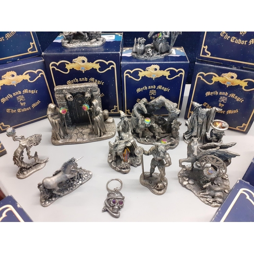 402 - Twenty Myth and Magic Tudor Mint pewter models of mystical figures and creatures
Location: RWM