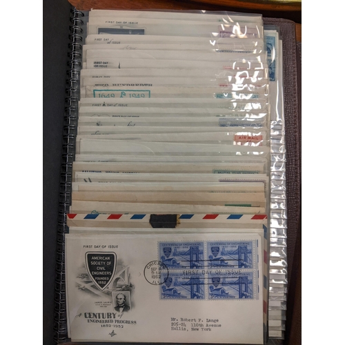 417 - Four albums of mid 20th century American First Day stamp covers 
Location: RWM/A2F