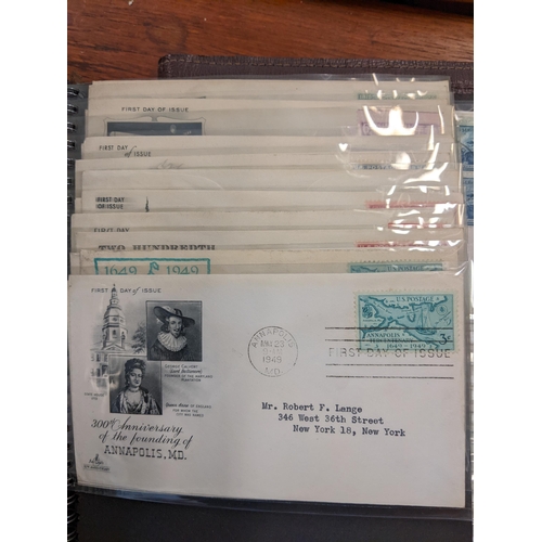 417 - Four albums of mid 20th century American First Day stamp covers 
Location: RWM/A2F