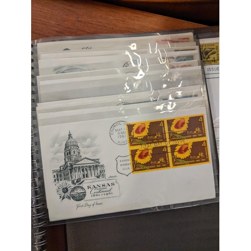 417 - Four albums of mid 20th century American First Day stamp covers 
Location: RWM/A2F