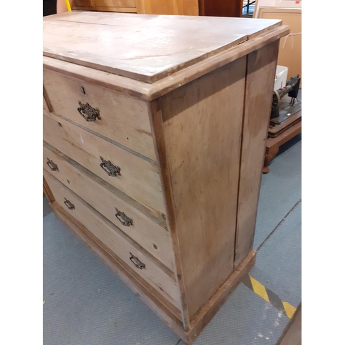 447 - A Victorian pine chest of two short and three long drawers, 96cm h x 106cm w
Location: A4B