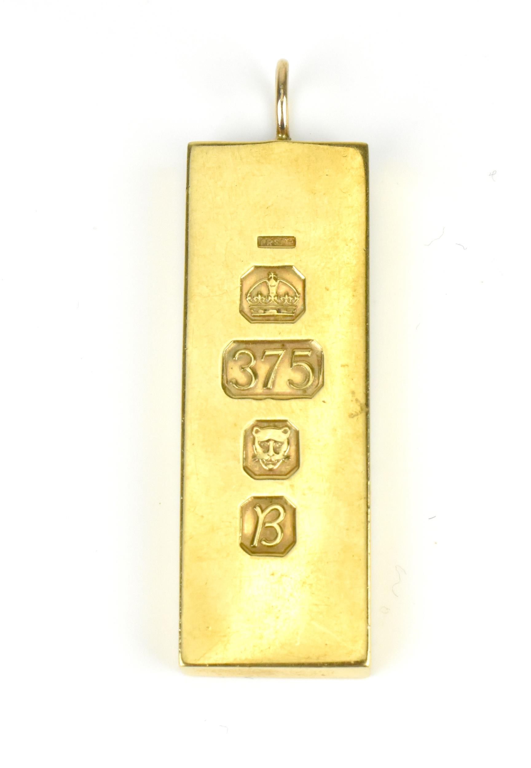 9ct gold fashion ingot