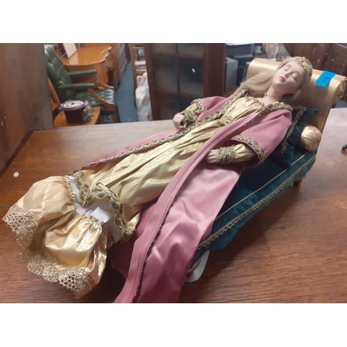 202 - A collectors doll of Sleeping Beauty with bed
Location: A1M