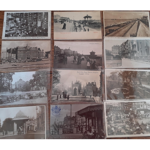 14 - A quantity of early to late 20th century postcards to include Brighton, Brean Sands and Bramber, all... 