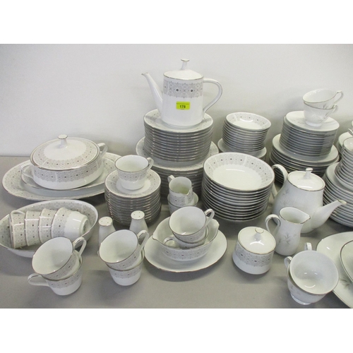 178 - A Noritake Rowena part dinner service, approximately 95 pieces and a Noritake Basilica part dinner a... 