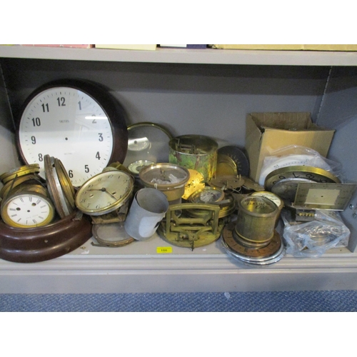 186 - The component parts of clocks and cases to include mainly early 20th century examples, three Chinois... 