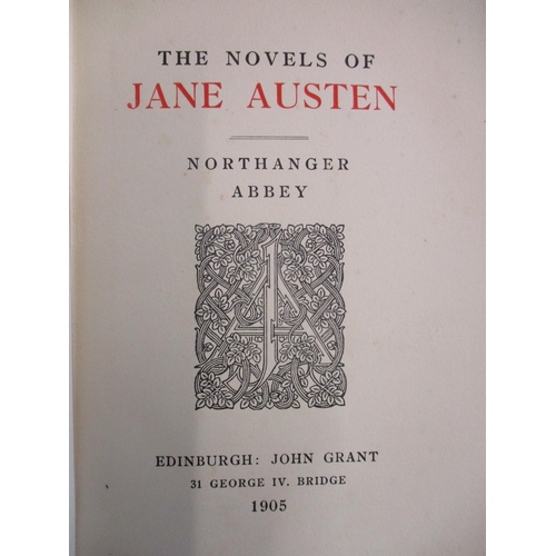 71 - Jane Austin - The Novels of The Winchester Edition, 10 volumes, John Grant, Edinburgh 1905, original... 