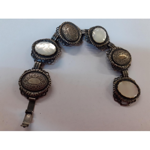 58 - A quantity of silver, white metal and silver tone costume jewellery together with mixed cufflinks an... 