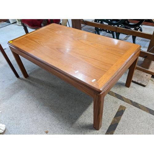 200 - A G-Plan teak coffee table together with a folding card table
Location: G