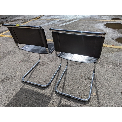 206 - Two retro Contaliver Fasem Mart Stam dining chairs
Location: RAM