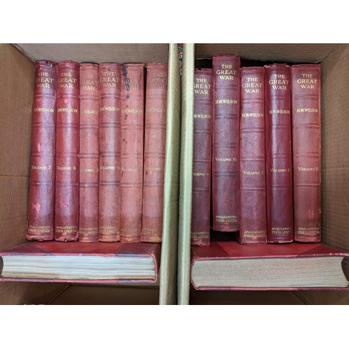 211 - Thirteen volumes of The Great War by H.W Wilson
Location: G