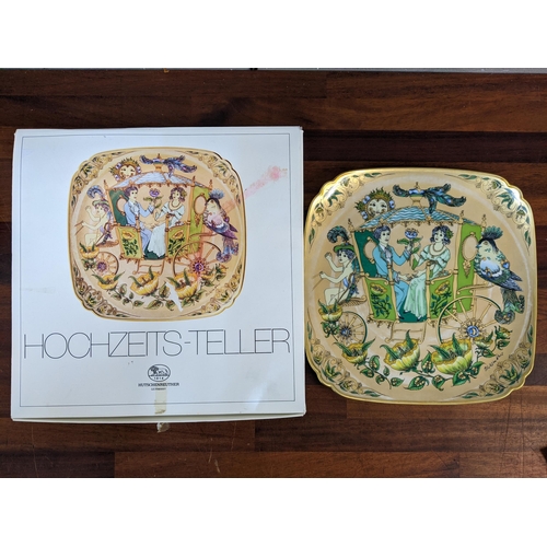 212 - A boxed German Hutschenreuther Hochzeits-Teller plate
Location: 2.1