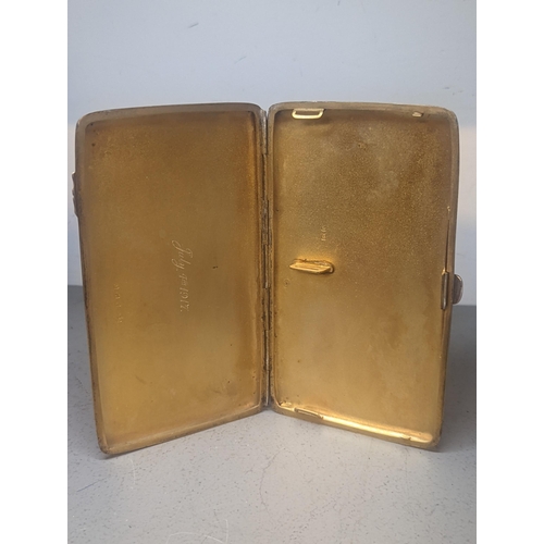 325 - A silver cigarette case initialled, 217g
Location: CAB2