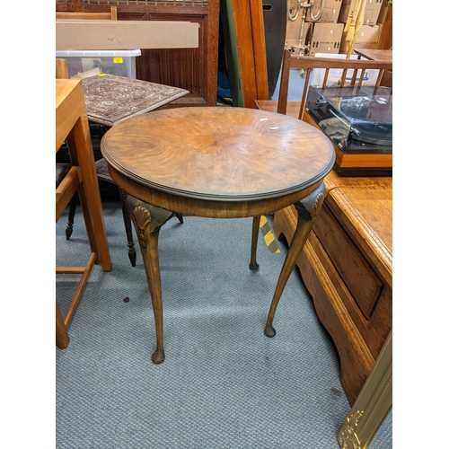 349 - A retro Ercol elm small fall flap table together with a telephone table and walnut occasional table
... 