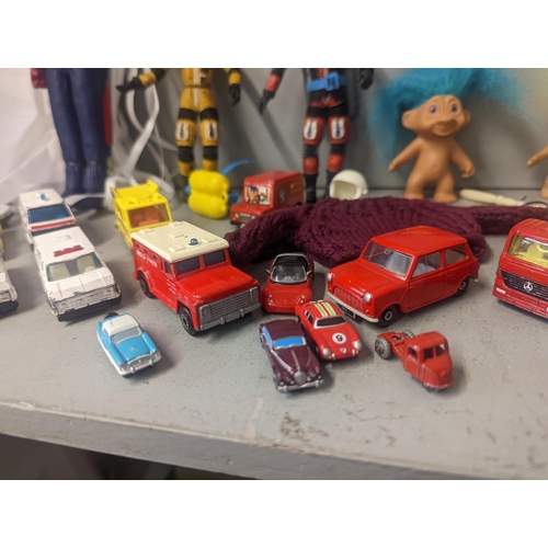 376 - Toys to include a 1960's Action Man doll, diecast and other vehicles
Location: LWB