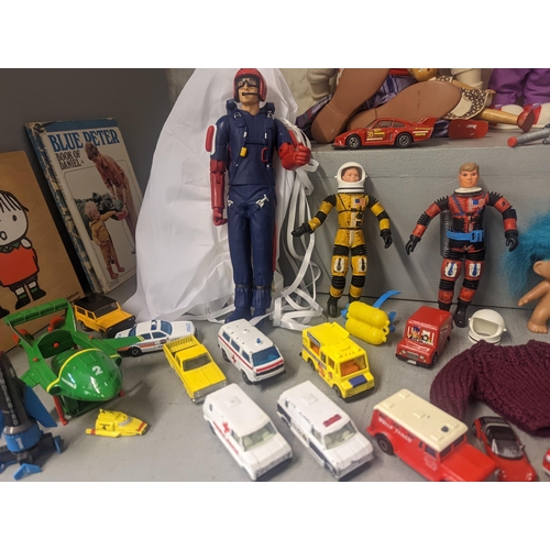 376 - Toys to include a 1960's Action Man doll, diecast and other vehicles
Location: LWB