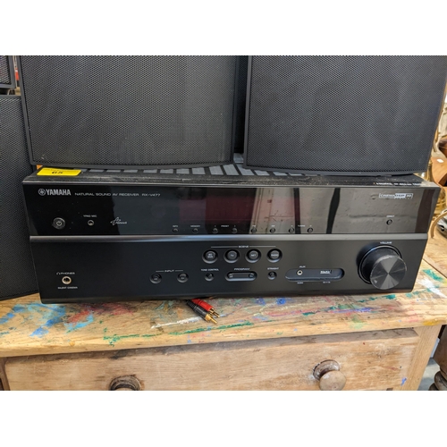 65 - A Yamaha cinema DSP3D digital Natural Sound AV receiver RX-V477, together with Linn speakers
Locatio... 