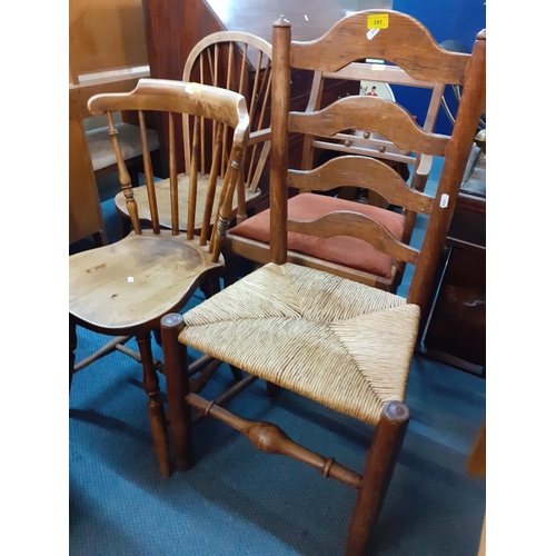 391 - Four late 19th/early 20th century chairs
Location: A1B/A1M/A1F