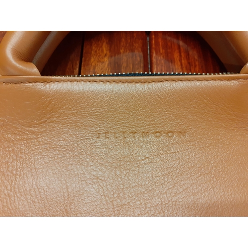 64 - A Spanish Jellymoon light tan leather attache briefcase/document bag, 40cm x 30cm with branded box. ... 