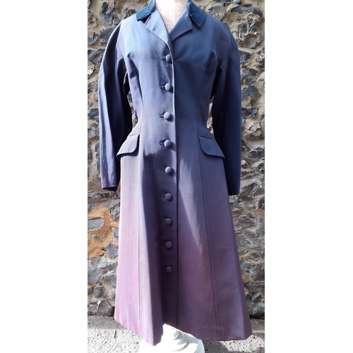 88 - Mixed 1950's and 1960's ladies clothing comprising a black evening coat with gold lame and pink embr... 