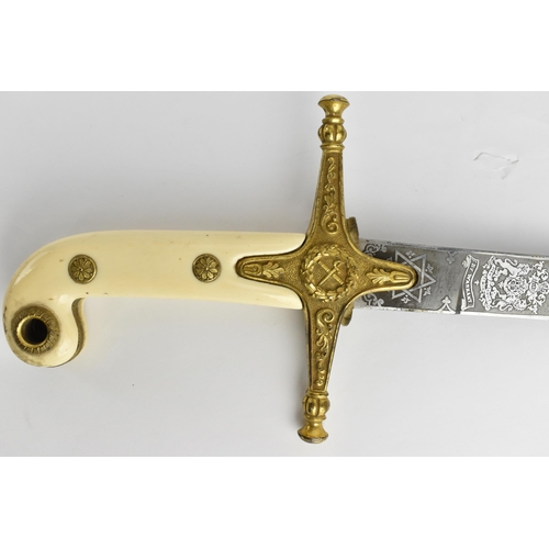 149 - An Edwardian General Officers pattern 1831 sword, having a curved blade inscribed ERVII, crowned and... 