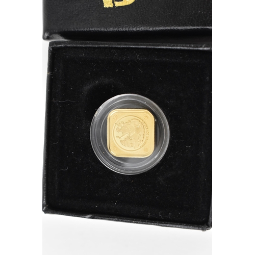 120 - Queen Elizabeth II (1952- 2022) a 2019 Britannia four-sided 22ct gold Quarter Sovereign, boxed, limi... 