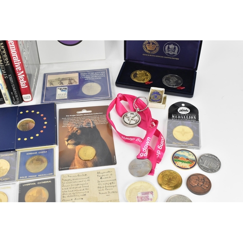 117 - A collection of commemorative coins to include 1814 Tsar Alexander of Russia coin to commemorate the... 