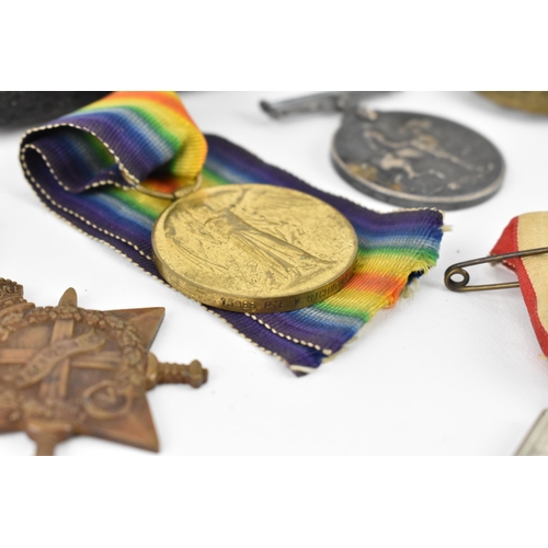 138 - British mixed medals to include WW1 cased Victory medal awarded to 10230 Pte CA Helsey D. of. CORN. ... 