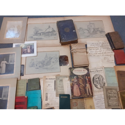 67 - A quantity of Victorian and later religious reference pamphlets and books, photographs, postcards an... 