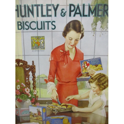 147 - Edwin Byatt (1888-1948) - a Huntley & Palmers biscuit poster, 55 x 37cm mounted in a glazed wooden f... 