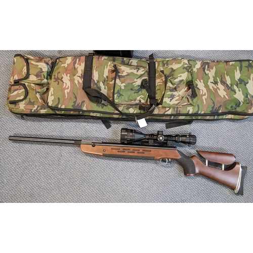 12 - A Weihrauch 97634 Mellrichstadt PE 20 0.177 cal target air rifle and a Nikko Stirling 4-12x50 AO IR ... 