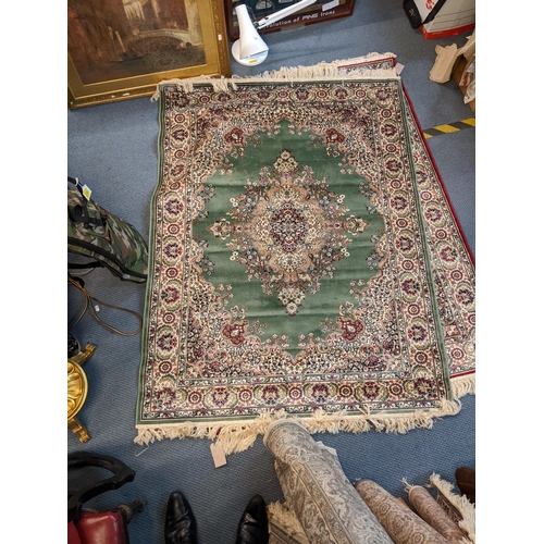 15 - Five machine made Persian design Catton rugs, various sizes
Location: FSR