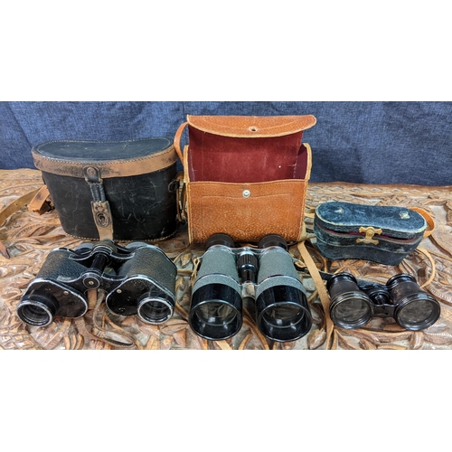 188 - Carl Zeus binoculars, Victorian operatic binoculars and a pair of Derby binoculars
Location: 1.3