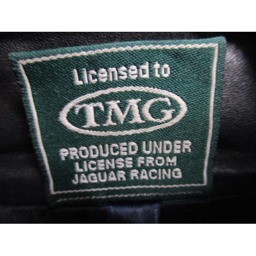 41 - A Jaguar TMG F1 leather drivers jacket, large size, with official merchandising label
Location: G