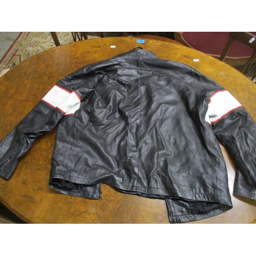 41 - A Jaguar TMG F1 leather drivers jacket, large size, with official merchandising label
Location: G