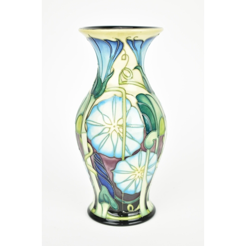 17 - A Moorcroft pottery 'entwined' vase designed by Emma Bossons, 2007, of baluster form with tubelined ... 