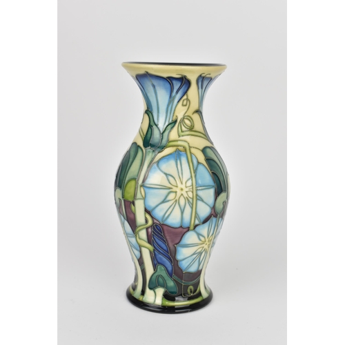 17 - A Moorcroft pottery 'entwined' vase designed by Emma Bossons, 2007, of baluster form with tubelined ... 