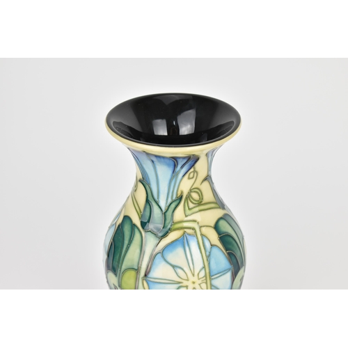 17 - A Moorcroft pottery 'entwined' vase designed by Emma Bossons, 2007, of baluster form with tubelined ... 