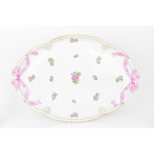 109 - A Herend porcelain floral pattern part cabaret tête-à-tête service, in the 'Eton' pattern, to includ... 