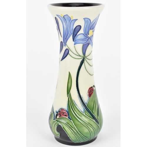 125 - A small Moorcroft pottery vase, in the 'Fly away home' pattern designed by Rachel Bishop, pattern no... 