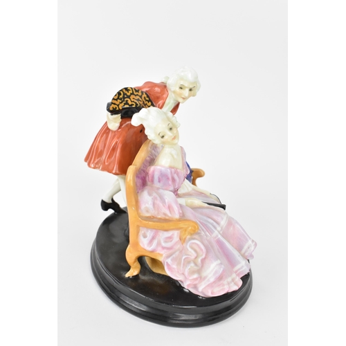 216 - An early Royal Doulton porcelain figure of 'Tete a Tete' by Harry Allen, HN798, modelled as an 18th ... 