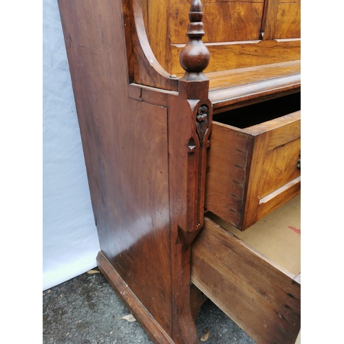 50 - A 19th century Victorian gothic revival style walnut desk, in the manner of A.W.N Pugin (1812-1852),... 