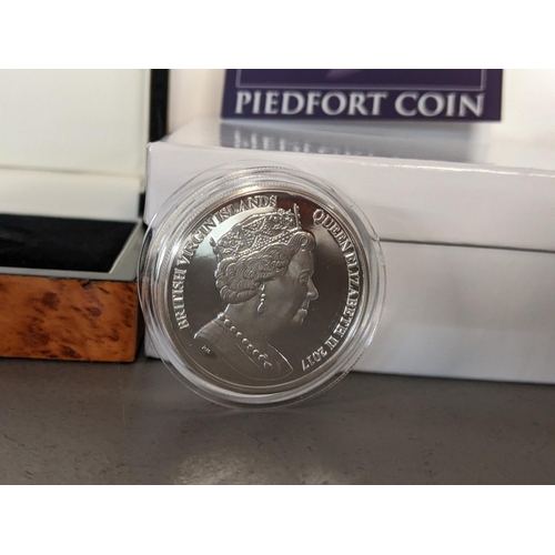 121 - A boxed limited edition silver proof Piedfort coins numbered 251/650 on the certificate
Location: TA... 