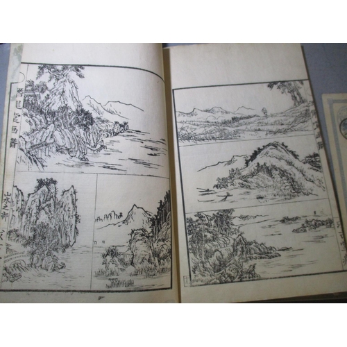 130 - Kiyoshi Takizawa - a late 19th century Japanese book, various pictorial landscapes and scenes, engra... 