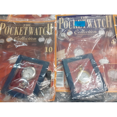 157 - Ten copies of The Pocket Watch Collection Magazine boxed watches
Location: 1.2